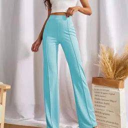 KASHIAN Women Relaxed High-Rise Trousers-image-34