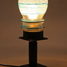 1ST TIME Black Glass Cylinder Table Lamps-picture-27