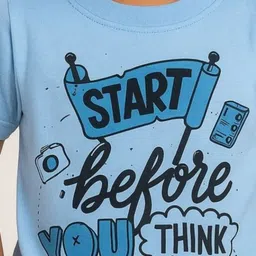 BAESD Boys Typography Printed Raw Edge T-shirt image 5