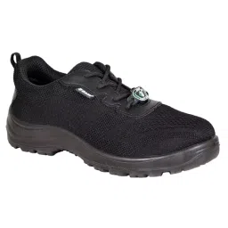 Zain Safety X-Weave Composite Toe Safety Shoes PU Single Density Low Ankle Black Dry Fit Knit Breathable Size UK8, RAVEN-picture-12