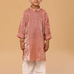 The Mini Trunk Boys Mandarin Collar Kurta With Trousers image 4
