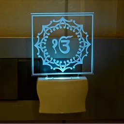 1ST TIME Red & White Printed Acrylic Square Shaped Wall Lamp-picture-24