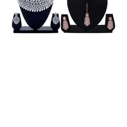 Women Click Set Of 2 Stone Studded Jewellery Set-picture-33