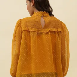 Beatnik Women Flutter Sleeve Georgette Top image 3