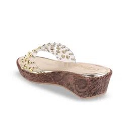 Catwalk Embellished Wedge Heel Sandals image 4