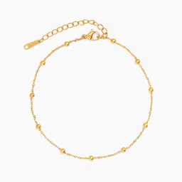 SWASHAA 18K Gold-Plated Stainless Steel Leora Opal Dots Anklet-picture-12