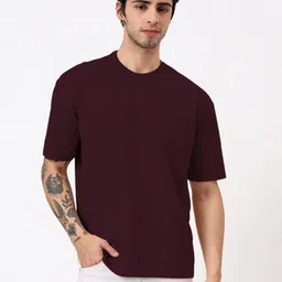 TOXA Men Drop-Shoulder Sleeves Raw Edge T-shirt-picture-12