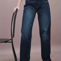 The Roadster Lifestyle Co Women Dad Fit High-Rise Stretchable Jeans-picture-41