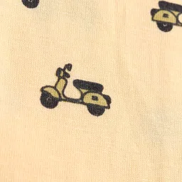 Tango Single Jersey Knit Full Length Lounge Pant with Vehicle Print - Golden image 3