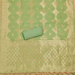 KALINI Ethnic Motifs Woven Design Unstitched Dress Material image 3