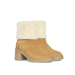 Saint G Women Tan Leather Casual Boots image 1