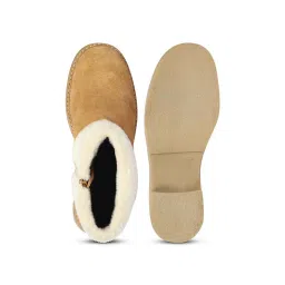 Saint G Women Tan Leather Casual Boots image 5