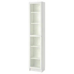 ikea billy / oxberg Bookcase with glass door, white/glass, 40x30x202 cm image 1