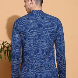 FUBAR Men Geometric Printed Kurta image 2