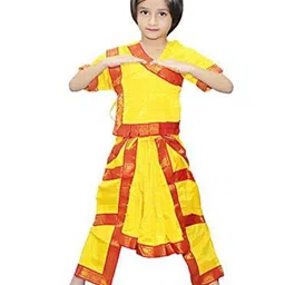 Kaku Fancy dresses Girls Bharatnatyam Dance Costume Set-image-14