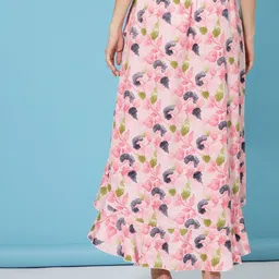 Oomph! Floral Printed Wrap Maxi Skirt image 2