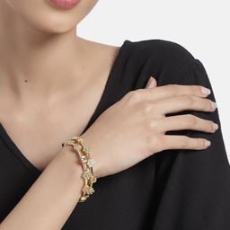 Anouk Set Of 2 Gold Plated African Diamond StuddedBangles-picture-46