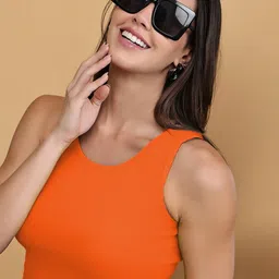 Friskers Cotton Tank Crop Top image 3