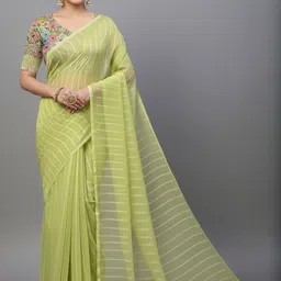 Shilpkala Embellished Poly Georgette Saree-image-9