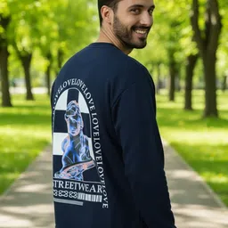 Mast & Harbour Men Graphic Printed Hooded Sweatshirt image 2