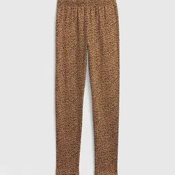 GAP Girls Leopard Print Skinny Fit Mid-Rise Ankle Length Tights-picture-18