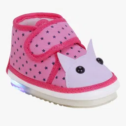 Chiu Dots Print LED Booties With Chu Chu Musical Sound - Pink-picture-23