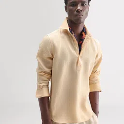 RARE RABBIT Long Sleeves Linen Shirt-picture-16