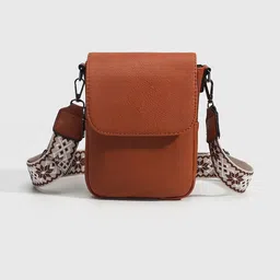 CORSICA Women Brown Textured Handle PU Sling Bag-picture-16