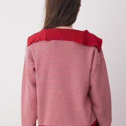 Trendyol Women Striped Shawl Collar Long Sleeves Cardigan image 4