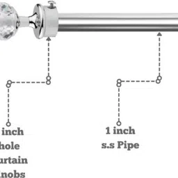 quido Silver Rod Rail Bracket Metal image 4