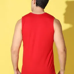 WOOSTRO Printed Gym Innerwear Vest VWS26 ALONE RED image 2