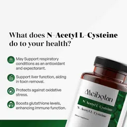 Meibotan N-Acetyl L-Cysteine 600 mg Support Immune Health - 60 Capsules image 4