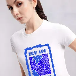 SZN Women Typography Printed T-shirt image 2