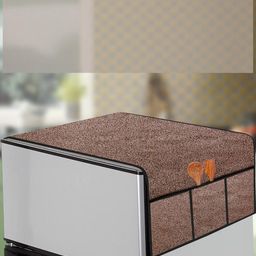 The Furnishing Tree Brown Plastic Refrigerator Cover-picture-31