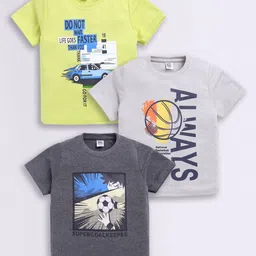 Here&Now X Game Begins Boys Set of 3 Assorted Printed T-shirts-picture-23