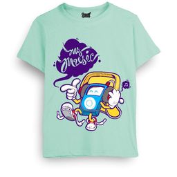 Cooldesi Kids-Unisex Green Cotton Tshirts-picture-47