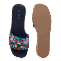 ERIDANI Embellished Ethnic Wedge Sandals image 4