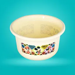 Aura Cream-Coloured & Beige 2 piece Abstract Plastic Bath Accessories Set image 3