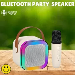 MOBISTARS Karaoke Mic RGB Light, HD Sound K12 (PORTABLE BLUETOOTH SPEAKER) G-417 10 W Bluetooth Laptop/Desktop Speaker-picture-14