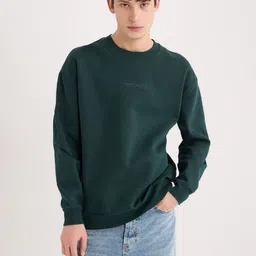 DeFacto Yeil Men Round Neck Sweatshirt image 2