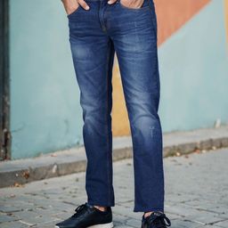 Celio Men Jean Slim Fit Low Distress Light Fade Jeans-picture-16