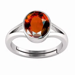 RSPR 7.25 Ratti 6.60 Carat Gomed Hessonite Stone-Studded Finger Ring-picture-45