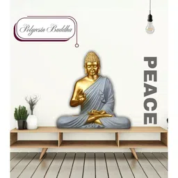 Artisans Bazar Meditating Buddha Statue image 3