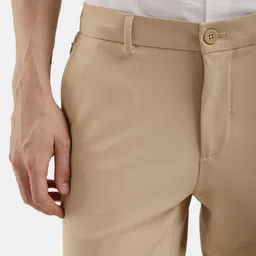The Collection Men Travis Light Beige Tailored Slim Fit Chinos Trousers image 2