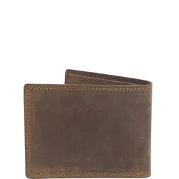 HIROSHI Men Leather Two Fold Wallet image 2