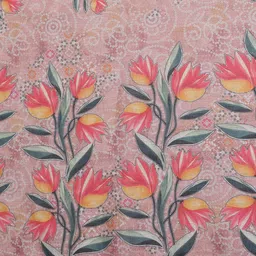 GULKEE FAB Women Floral Printed Zari Saree image 2