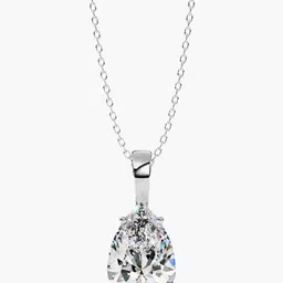 VALANOVA BIS Hallmark 18K White Gold Diamond Studded Pendant 1.05g-image-83