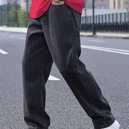 VYNTIQ Men Solid Jean Straight Fit Mid-Rise Highly Distressed Jeans image 2