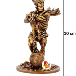 DARIDRA BHANJAN Brown Religious Idol Showpiece image 2