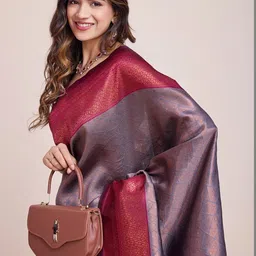 CARTYSHOP Woven Design Zari Handloom Banarasi Saree image 3